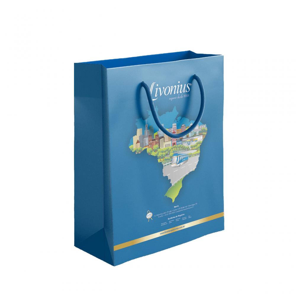 Sacola de Papel Personalizada -b103