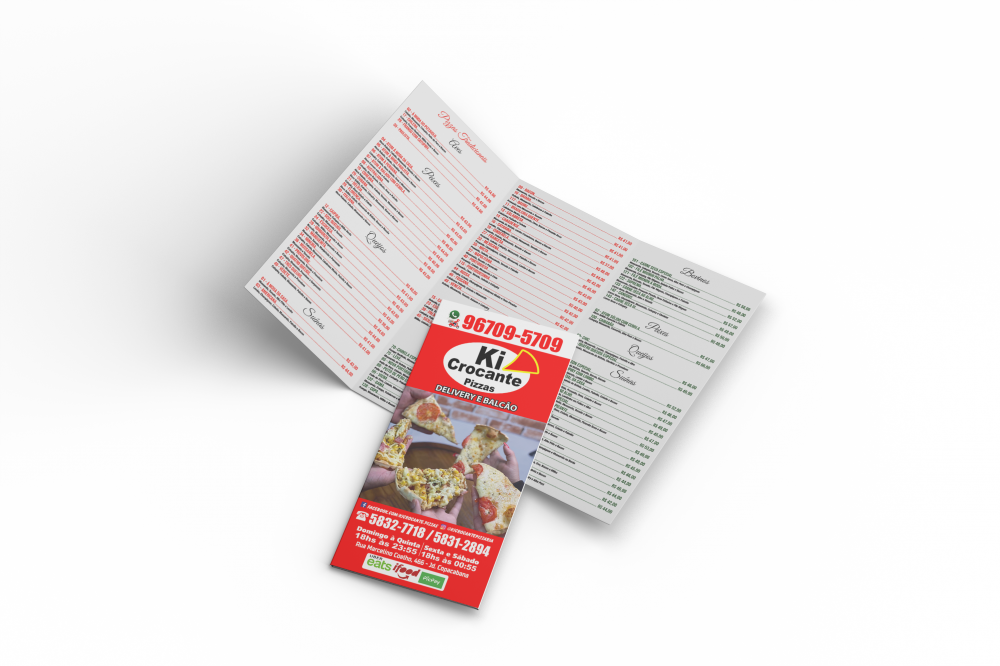 Folheto Cardápio -1266